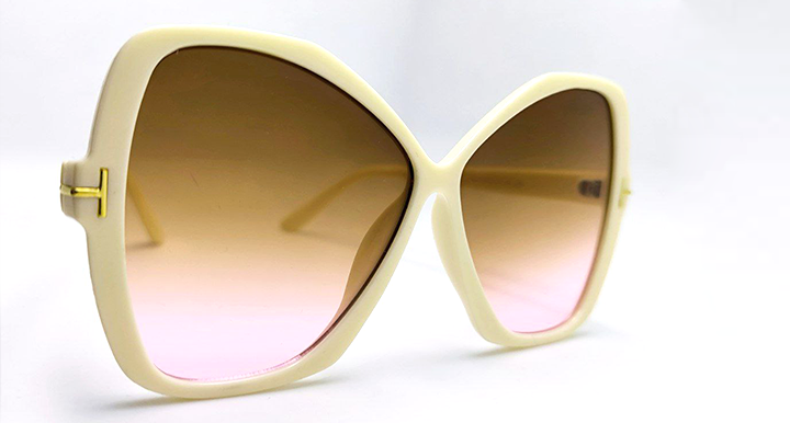عینک آفتابی زنانه مدل پروانه ای سایز بزرگ سایه روشن | کد 062