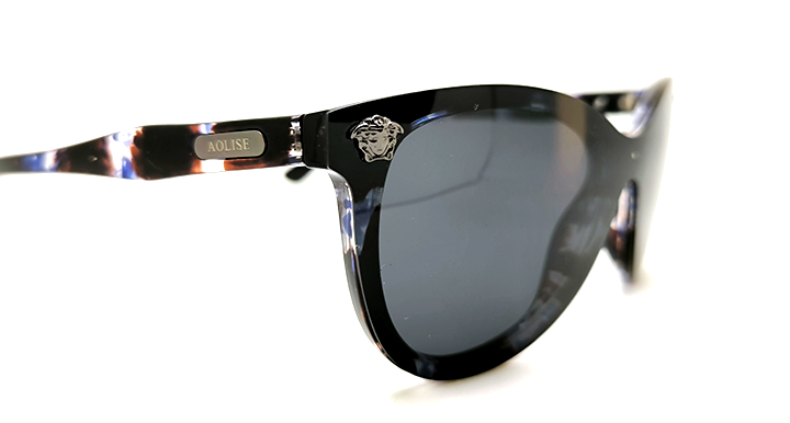 عینک آفتابی زنانه AOLISE پلاریزه طرح ورساچه بنفش