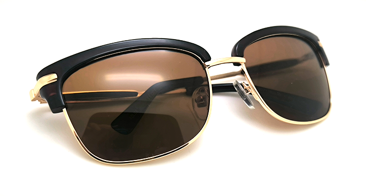 عینک آفتابی کلابمستر پلاریزه AOLISE کد DAL9071 با فریم قهوه ای