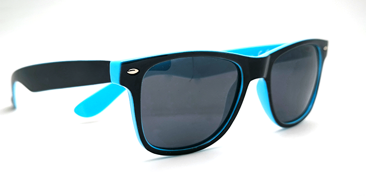 عینک آفتابی ویفرر پلاریزه آبی با روکش مشکی براق کد 201295