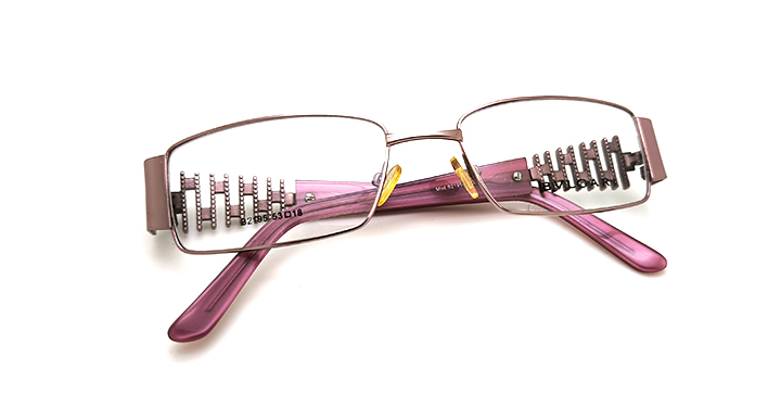 عینک طبی زنانه بولگاری مستطیلی فریم فلزی | کد B2195