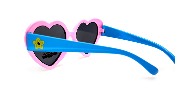 عینک آفتابی دخترانه سیتی ویژن طرح قلب صورتی | کد 078068