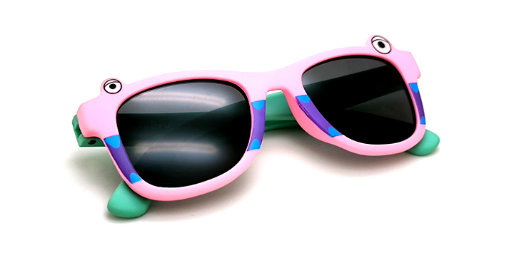 عینک آفتابی بچه‌گانه فانتزی پلاریزه کارازا طرح کارتونی صورتی | کد S8132_C3
