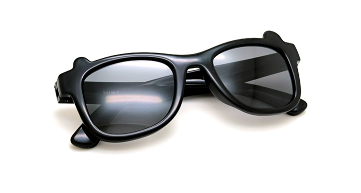 عینک آفتابی بچه‌گانه پلاریزه طرح فانتزی مشکی براق | کد S8132_C11