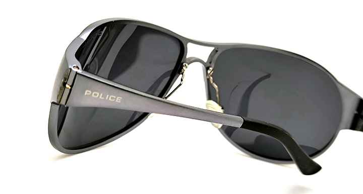 عینک آفتابی مردانه پلیس POLICE (هایکپی) آلومینیوم نوکمدادی با عدسی پلاریزه | کد 8134_C2