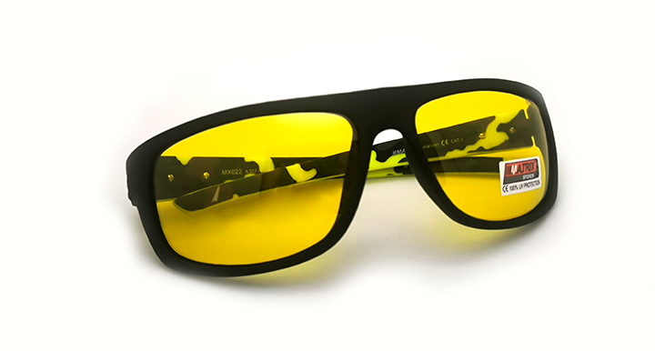 عینک شکار و دید در شب ماتریکس Matrix با عدسی پلاریزه فسفری چریکی | کد MX022