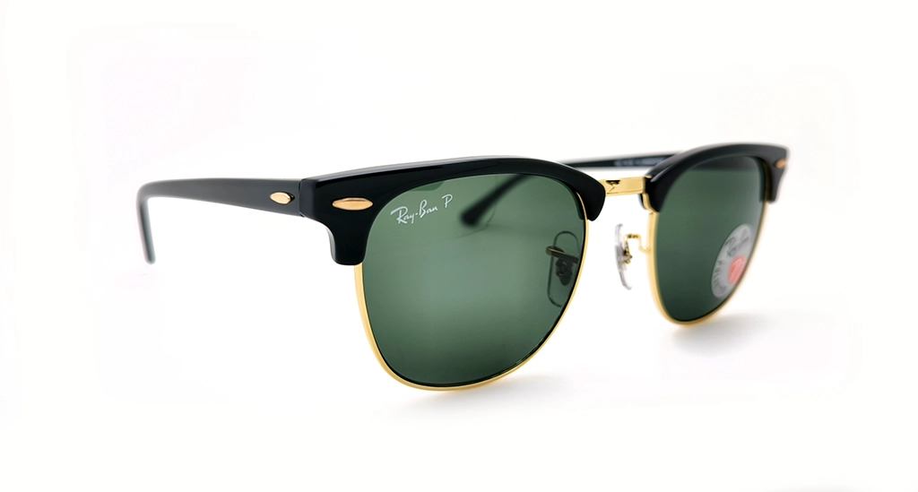 عینک آفتابی کلابمستر (اورجینال استوک انبار) ری‌بن RayBan با عدسی سبزکلاسیک پلاریزه | کد RB3016 901/58