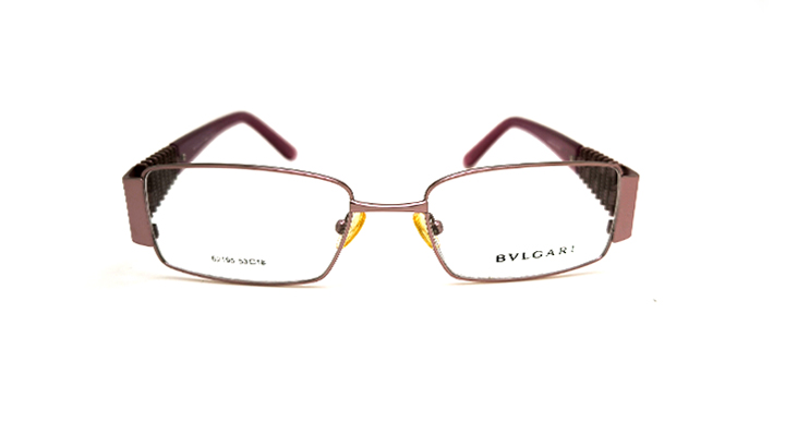 عینک طبی زنانه بولگاری مستطیلی فریم فلزی | کد B2195