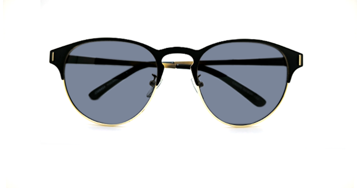 عینک آفتابی پلاریزه فلزی مدل کلابراند کارازا کد CA006 طلایی با روکش مشکی