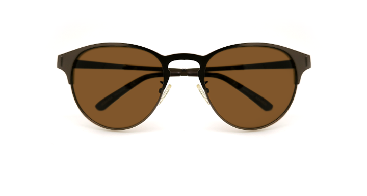 عینک آفتابی پلاریزه فلزی مدل کلابراند کارازا کد CA006 مسی