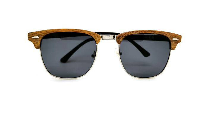 عینک آفتابی کلابمستر پلاریزه سیتی‌ویژن کائوچویی طرح چوب | کد 20166FC5