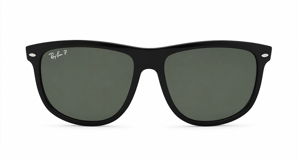 عینک آفتابی مسترکوالیتی یونیسکس ری‌بن RayBan فریم مشکی عدسی سبز کلاسیک پلاریزه |کد 601/32 RB4147