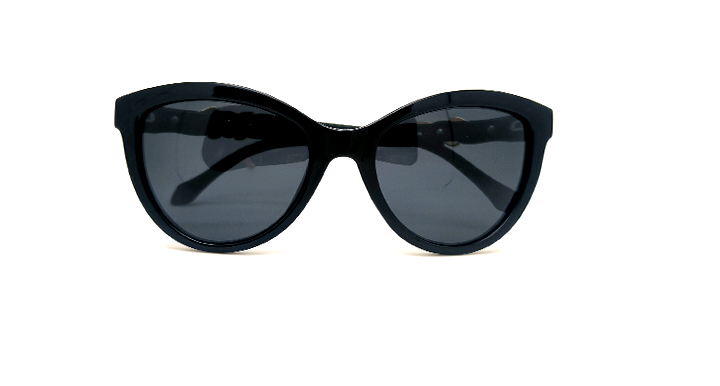 عینک آفتابی زنانه AOLISE پلاریزه طرح روبرتو کاواللی مار نگین دار مشکی