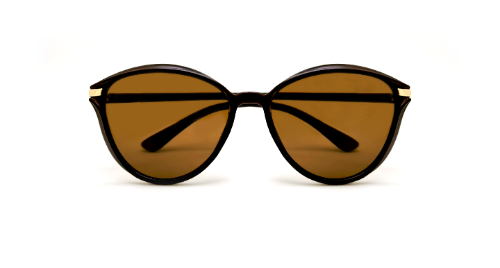 عینک آفتابی زنانه پلاریزه کد 2296 قهوه ای